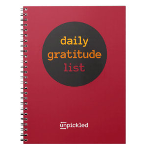 Caderno Espiral Diário da gratitude de UnPickled