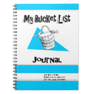 Caderno Espiral Diário da lista do balde dos homens