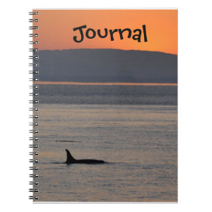 Caderno Espiral Diário da orca do por do sol