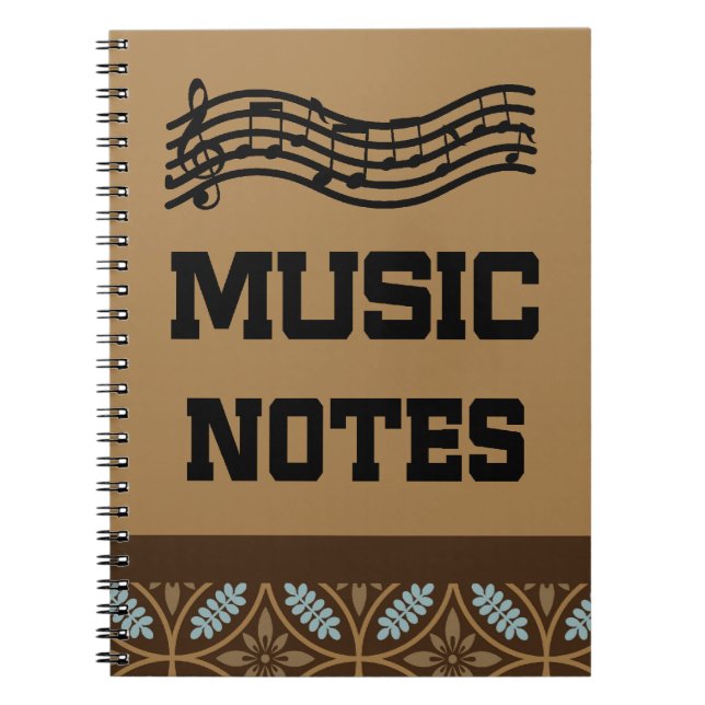 Caderno Espiral Diário da prática da lição de música (Frente)