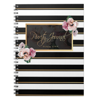 Caderno Espiral Diário da pureza - 119:9 do salmo