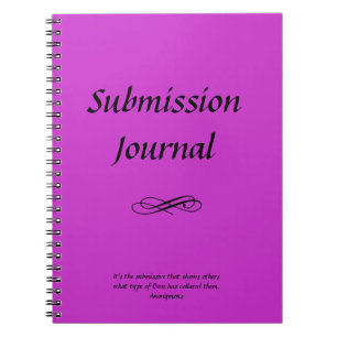 Caderno Espiral Diário da submissão