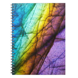 Caderno Espiral Diário De Amor Do Rainbow Labradorite Crystal Gems
