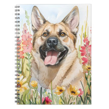 Diário de Aquarela do Norwegian Elkhound
