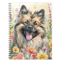 Diário de Aquarela Keeshond