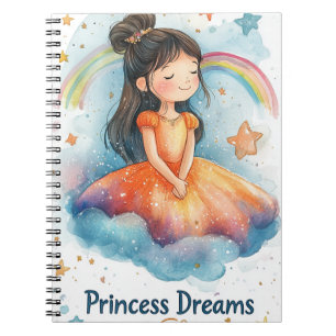 Caderno Espiral Diário de Aquarela Sonhos de Princesa – Mágico