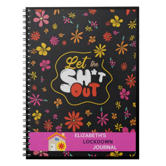 Caderno Espiral Diário de Bloqueio - Registre suas memórias - Pers (Frente)