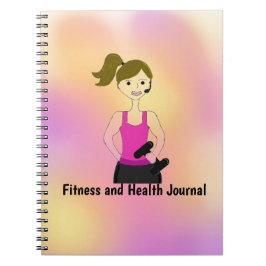 Caderno Espiral Diário de condicionamento físico e saúde