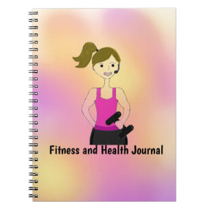 Caderno Espiral Diário de condicionamento físico e saúde