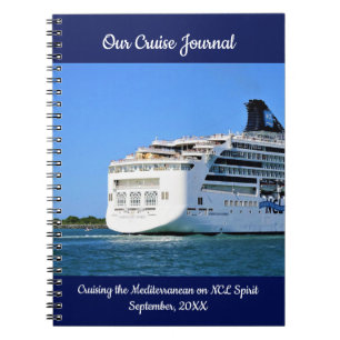 Caderno Espiral Diário de Cruzeiro Personalizado com Stern Sunny