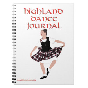 Caderno Espiral Diário de Dança das Terras Altas Escocesas