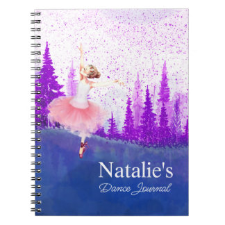 Caderno Espiral Diário de dança de baile personalizado