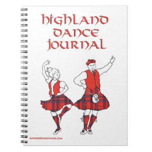 Caderno Espiral Diário de dança do Highland da Escócia