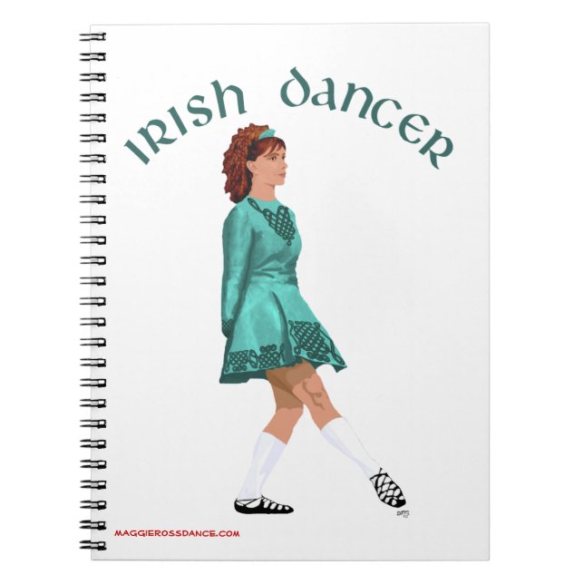 Caderno Espiral Diário de Dançarino Passo Irlandês - Calçado Suave (Frente)