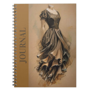 Caderno Espiral Diário de Escrevendo LBD (Pequeno Vestido Preto)