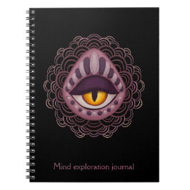 Caderno Espiral Diário de exploração de mentes - Olho Estranho e E