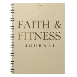 Caderno Espiral Diário de Fé e Fitness – Plano de Treino Cristão