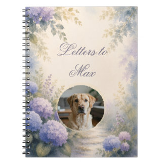 Caderno Espiral Diário de Fotos Personalizado de Memória de Animal
