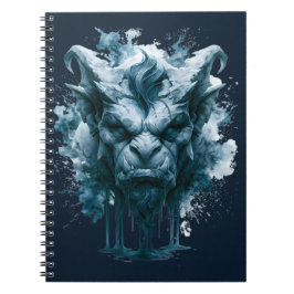 Caderno Espiral Diário de Gárgula de Pedra