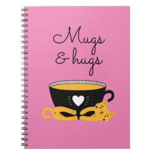Caderno Espiral Diário de Gatos e Abraços