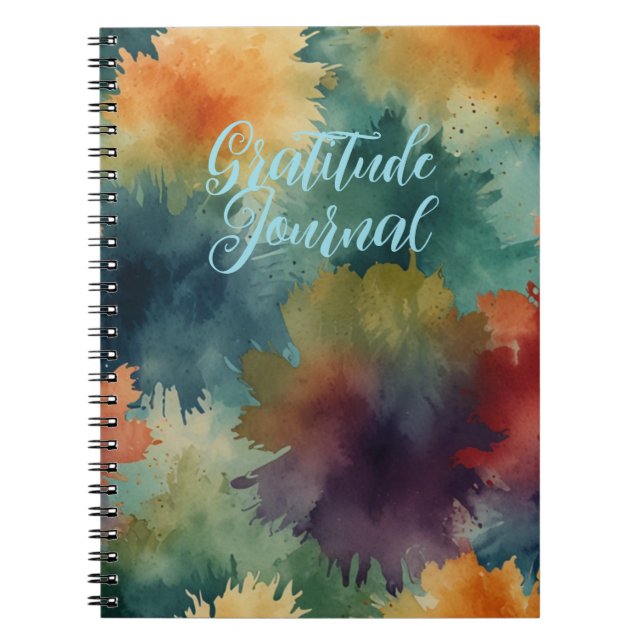 Caderno Espiral Diário de Gratidão com Design Elegante (Frente)