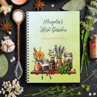 Caderno Espiral Diário de Jardim Personalizado para Produtores de