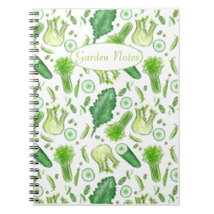Caderno Espiral Diário de Jardim Vegetal Aiquilha