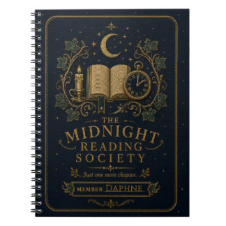 Caderno Espiral Diário de Leitor Personalizado da Dark Academia