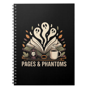 Caderno Espiral Diário de Leitura Cozy de Páginas e Phantoms