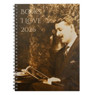 Caderno Espiral Diário de Leitura de Cavalheiros Vitorianos 2026