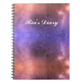 Caderno Espiral Diário de Nome Personalizado