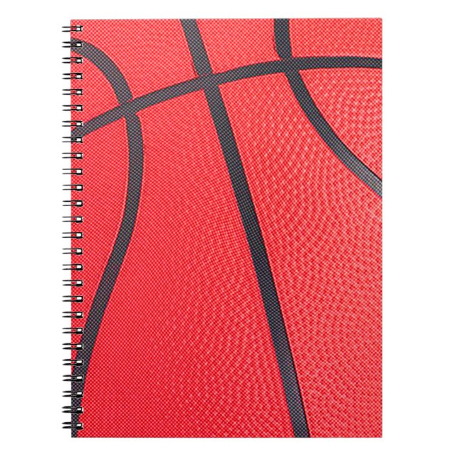 Caderno Espiral Diário de notebook do treinador de basquetebol (Frente)