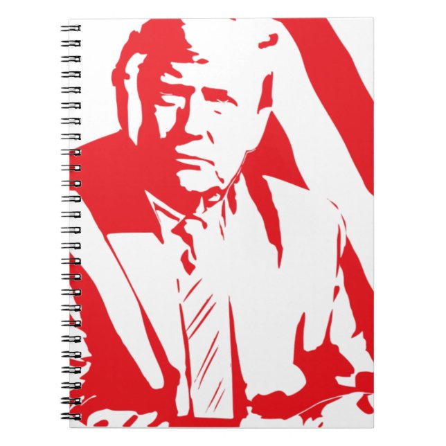 Caderno Espiral Diário DE NOTEBOOK DONALD TRUMP (Frente)
