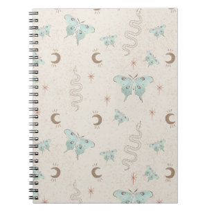 Caderno Espiral Diário de Notebook Eetético Witchy