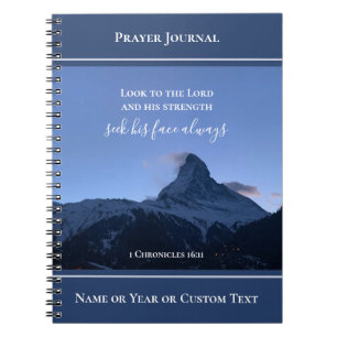 Caderno Espiral Diário de Oração com Escrituras Personalizado Foto