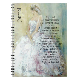 Caderno Espiral Diário de oração com noiva