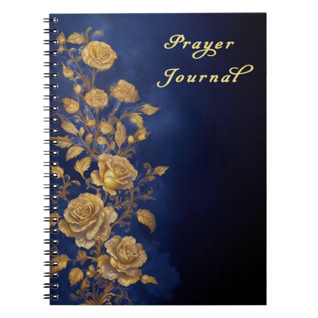 Caderno Espiral Diário de Oração das Rosas Douradas (Frente)