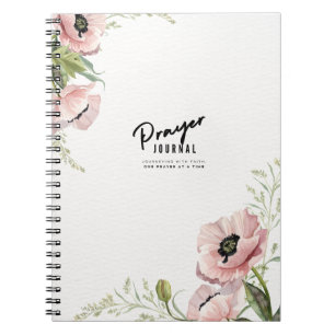 Caderno Espiral Diário de Oração Floral Diário de Notas