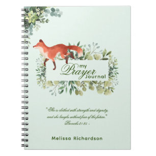 Caderno Espiral Diário de oração personalizada do presente de fé c
