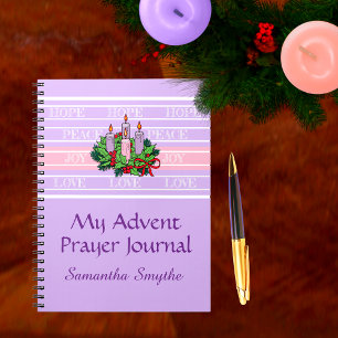 Caderno Espiral Diário de Oração Personalizado de Advento