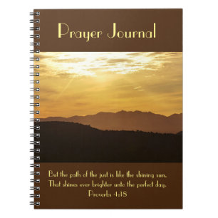 Caderno Espiral Diário de orações sobre montanhas