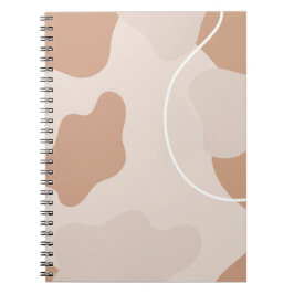 Caderno Espiral Diário de Padrão Abstrato para Notas e Planejament