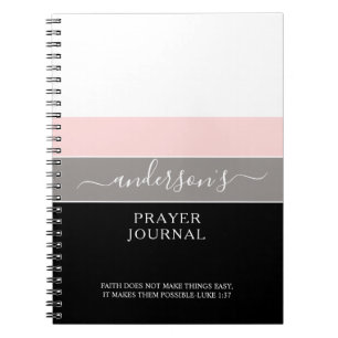 Caderno Espiral Diário de Pagador Simples Moderno de Script Perso