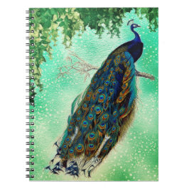 Caderno Espiral Diário de Peacock