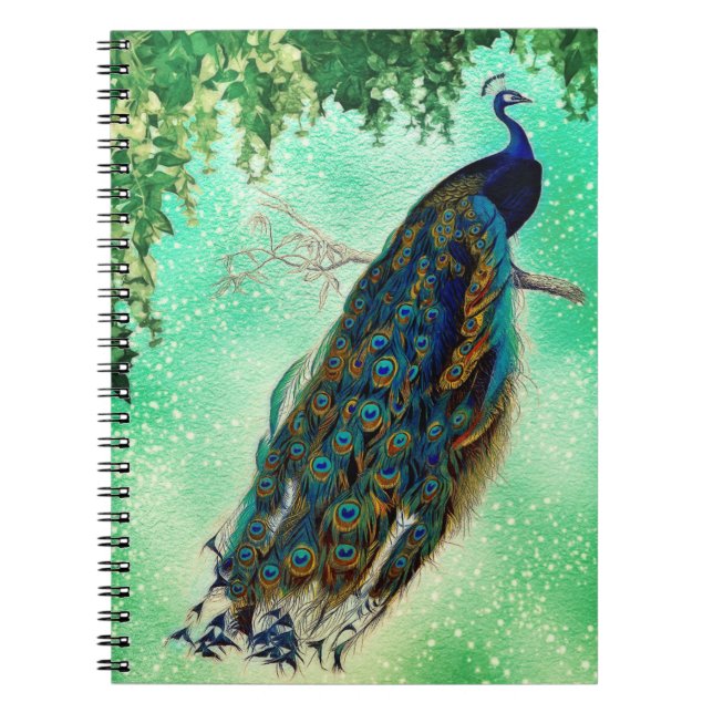 Caderno Espiral Diário de Peacock (Frente)