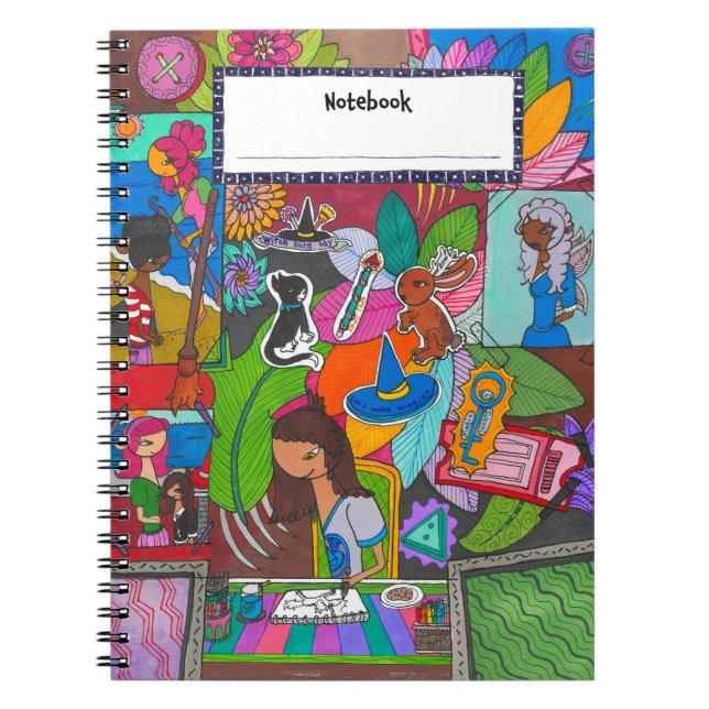 Caderno Espiral “Diário de Pensamentos de Witchburg Bay” (Frente)