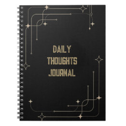 Caderno Espiral Diário de Pensamentos Diários