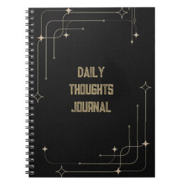 Caderno Espiral Diário de Pensamentos Diários