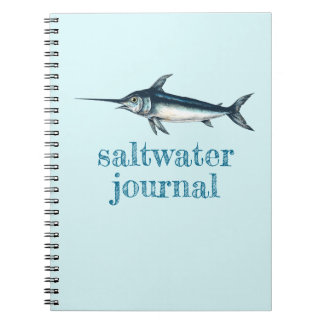 Caderno Espiral Diário De Pesca De Saltwater