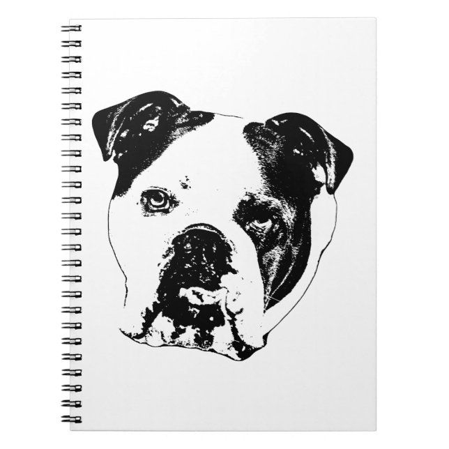 Caderno Espiral Diário de Planos de Bulldog (Frente)